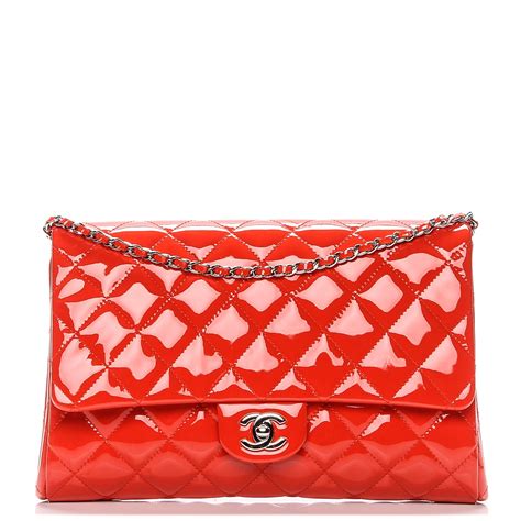 chanel red clutch